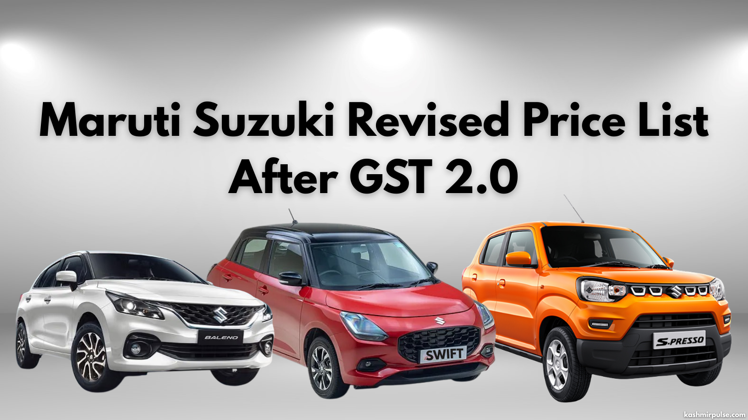 Maruti Suzuki Cars After GST 2.0 Rate Cut